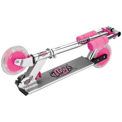Xootz - plegable Stuntstep Foot Brake Girls Pink