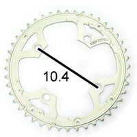 Shimano Chain Top 44T | Deore | 3x9 | 104 mm | Plata