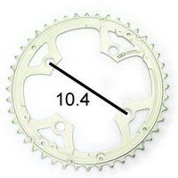 Shimano Chain Top 44T | DEORE | 3x9 | 104mm | Argento