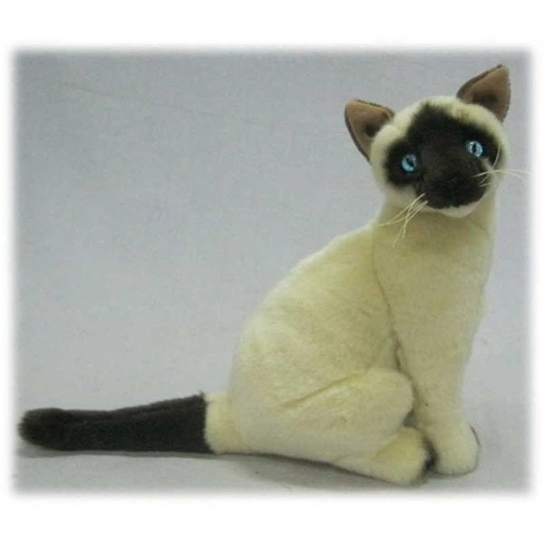 Zittende Siamese Kat 28cm